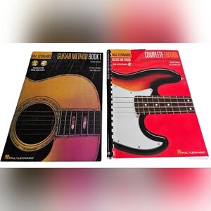 Hal Leonard Bass Method Complete Edition: Books 1, 2 , 3 and Guitar Book 1 & CD